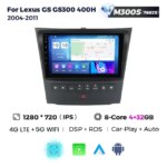Штатна магнітола Lexus GS GS300 350 400H 2004-2011 M300 (4/32 Гб), HD (1280x720) QLED, GPS + 4G + CarPlay