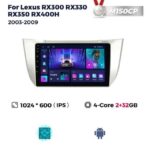Штатна магнітола Lexus RX330 M150 (2/32 Гб), HD (1280x720) QLED, GPS