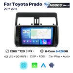 Штатна магнітола Toyota Land Cruiser Prado 150 (2017-2018+) M600 (6/128 Гб), 2K (2000x1200) QLED, GPS + 4G + CarPlay