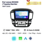 Штатна магнітола Lexus RX300 Toyota Harrier 1997-2003 M200 (2/32 Гб), HD (1280x720) QLED, GPS + 4G + CarPlay