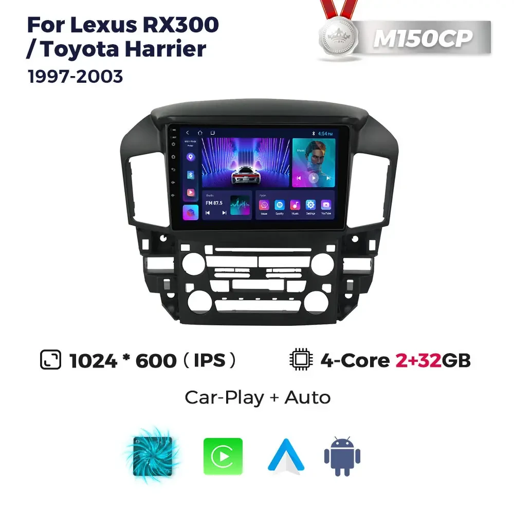 5931611761_shtatna-magnitola-lexus Штатна магнітола Lexus RX300 Toyota Harrier 1997-2003 M160 (2/32 Гб), HD (1280x720) QLED, GPS + CarPlay - Зображення 1