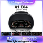 Панель приладів BMW X1 (E84) (2006-2015) CCC, CIC. Цифрова LCD в стилі iDrive 7.0, 8.0