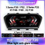 Панель приладів BMW 1,2-серії, X1,X2 (F20, F22, F48) (2013-2022) NBT EVO. Цифрова LCD у стилі iDrive 7.0,8.0