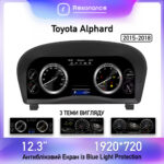 Панель приладів Toyota Alphard (2015-2018). Цифрова LCD панель 12.3"