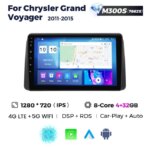 Штатна магнітола Chrysler Grand Voyager 2011-2015 M300 (4/32 Гб) 2K, GPS + 4G + CarPlay, 2K (2000x1200) QLED