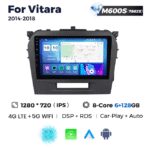 Штатна магнітола Suzuki Vitara 2 (2015-2018) M600 (6/128 Гб), 2K (2000x1200) QLED, GPS + 4G + CarPlay