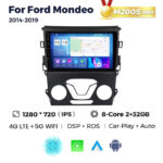 Штатна магнітола Ford Mondeo 5, Fusion 2 (2014-2019) M200 (2/32 Гб), HD (1280x720) QLED, GPS + 4G + CarPlay