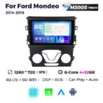 Штатна магнітола Ford Mondeo 5, Fusion 2 (2014-2019) M300 (4/32 Гб), HD (1280x720) QLED, GPS + 4G + CarPlay