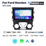 Штатна магнітола Ford Mondeo 5, Fusion 2 (2014-2019) M600 (6/128 Гб), HD (1280x720) QLED, GPS + 4G + CarPlay