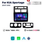 Штатна магнітола Kia Sportage 2 (JE) (2007-2010) M160 (2/32 Гб), HD (1024x600) GPS CarPlay