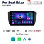 Штатна магнітола Seat Ibiza (2003-2012) M160 (2/32 Гб), HD (1024x600) GPS CarPlay