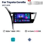 Штатна магнітола Toyota Corolla (2017-2019) M150 (2/32 Гб), HD (1024x600) GPS