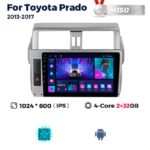 Штатна магнітола Toyota Land Cruiser Prado 150 (2017-2018+) M150 (2/32 Гб), HD (1024x600) GPS