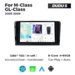 Штатна магнітола Mercedes-Benz ML, GL-Class (2005-2012) DUDU 5, 4/32 2K (2000x1200) QLED, GPS + 4G + CarPlay