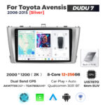 Штатна магнітола Toyota Camry 6 (XV40) (2006-2011) DUDU 7, 8/256 2K (2000x1200) QLED, GPS + 4G + CarPlay