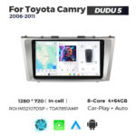 Штатная магнитола Toyota Camry 6 (XV40) (2006-2011) DUDU 5, 4/32 2K (2000x1200) QLED, GPS + 4G + CarPlay