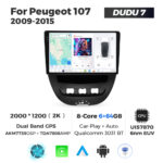 Штатна магнітола Peugeot 107, Toyota Aygo, Citroen C1 (2005-2014) DUDU 7, 6/64