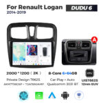 Штатна магнітола Renault Logan (L52/K52) (2012-2019) DUDU 6, 6/64