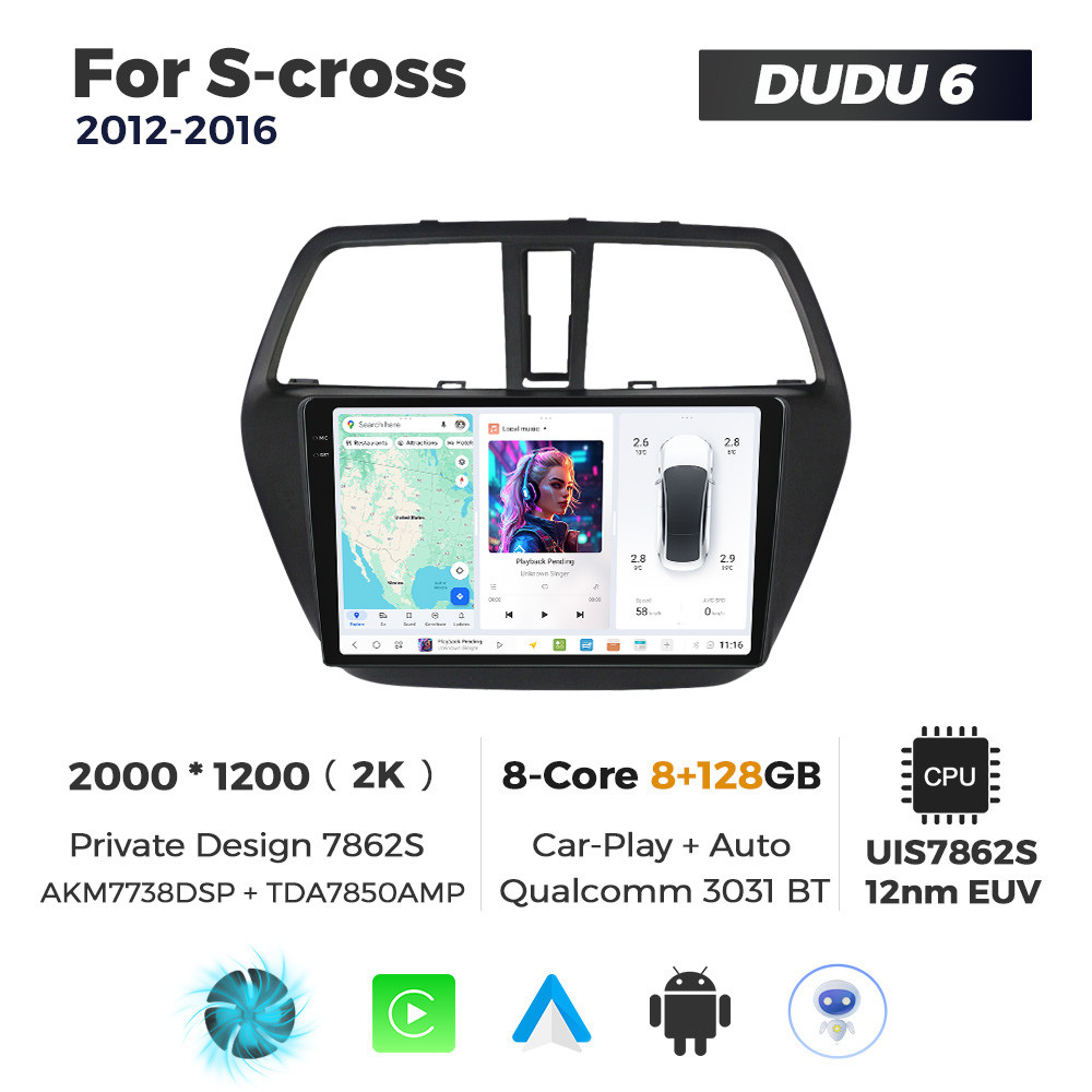 6601352129_shtatna-magnitola-suzuki Штатна магнітола Suzuki SX4 (S-Cross) (2012-2016) - Зображення 1