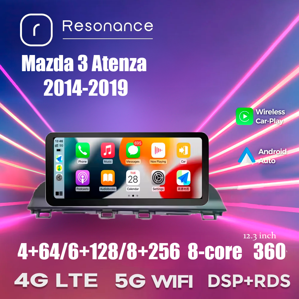 6661328072_magnitola-reonance-mazda Магнітола Reonance Mazda 3 Atenza 2014-2019 M6, 6/128 12.3" - Зображення 1