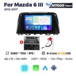 Штатна магнітола Mazda 6 (2012-2017) M700 (8/128 Гб), HD (1280x720) QLED QLED, GPS + 4G + CarPlay
