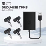 Система контролю тиску в шинах DUDU Auto TPMS-USB для  Android магнітоли 4 колеса, внутрішні датчики