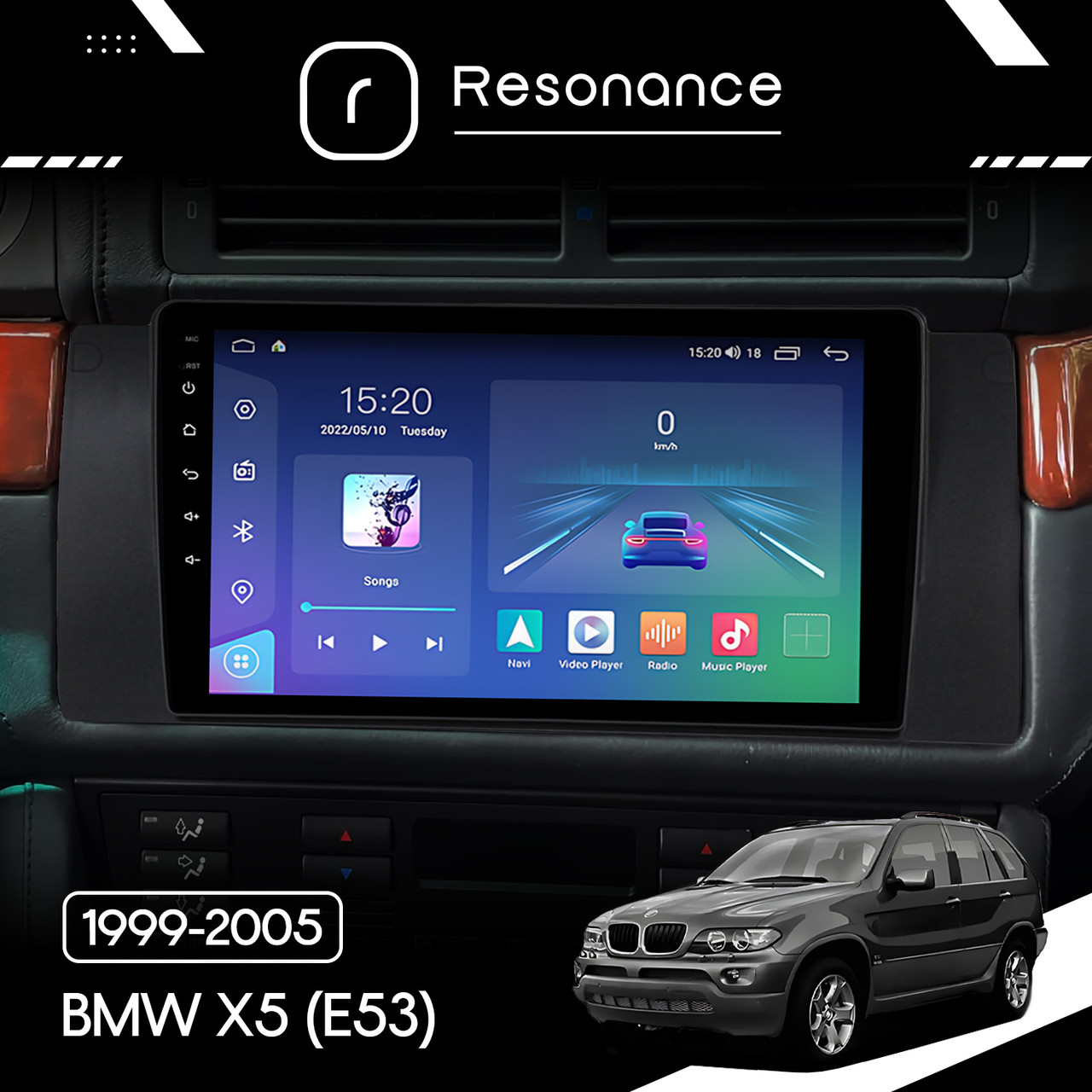 6825520295_magnitola-resonance Магнітола Resonance - BMW X5 E53 9" Ultra M6 7862 6/128 QLED 9" 360 - Зображення 1