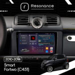 Магнітола Smart Fortwo (C451) (2011-2015) Resonance Ultra S6 (7870) 6/128, 9" 2K QLED, 360