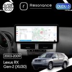 Магнітола Lexus RX 2 (2003-2009), Toyota Harrier 2 (2003-2013) DUDU 5 10.3" 2K QLED, 6/128, 360 (A-Style)