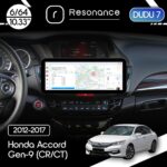 Магнітола Honda Accord 9 (CR2, CR3) (2012-2017) [Стандартна] DUDU 7 10.3" 2K QLED, 6/64, 360 (A-Style)