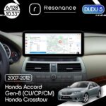 Магнітола Honda Accord 8 (CU, CP, CM) (2007-2012) / Crosstour (2010-2015) DUDU 5 10.3" 2K QLED, 6/128, 360 (A-Style)