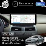 Магнітола Honda Accord 8 (CU, CP, CM) (2007-2012) / Crosstour (2010-2015) DUDU 7 10.3" 2K QLED, 6/64, 360 (A-Style)