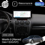 Магнітола Mazda 6 (GG) (2003–2007) DUDU 5 10.3" 2K QLED, 6/128, 360 (A-Style)