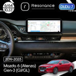 Магнітола Mazda 6 (GL) (2017-2025) DUDU 7 10.3" 2K QLED, 6/64, 360 (B-Style)