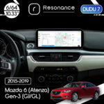 Магнітола Mazda 6 (Atenza) (2015-2017) [High] DUDU 7 10.3" 2K QLED, 6/64, 360 (B-Style)