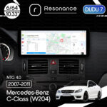 Магнітола Mercedes-Benz C-Class (W204) (2007-2011) [NTG 4.0] DUDU 7 10.3" 2K QLED, 6/64, 360 (B-Style)