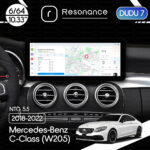 Магнітола Mercedes-Benz C/GLC-Class (W205/X253) (2019-2021) [NTG 5.5] DUDU 7 10.3" 2K QLED, 6/64, 360 (B-Style)