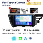 Штатна магнітола Toyota Camry 8 (XV70) (2017-2020) M200 (2/32 Гб), HD (1280x720) QLED, GPS + 4G + CarPlay - Зображення 2