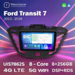Штатна магнітола Ford Transit 7 (2013-2018) M600 (6/128 Гб), HD (1280x720) QLED, GPS + 4G + CarPlay