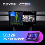 Універсальна 2-DIN магнітола Teyes CC3 2K 9,5" 6/128 Гб, 2000x1200 QLED, GPS + 4G + CarPlay - Зображення 2