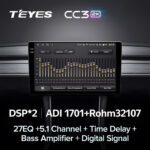 Універсальна 2-DIN магнітола Teyes CC3 2K 9,5" 6/128 Гб, 2000x1200 QLED, GPS + 4G + CarPlay - Зображення 4