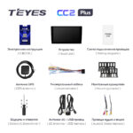 Універсальна 2-DIN магнітола Teyes СС2 Plus 9" 3/32 Гб, 1280x720 QLED, GPS + 4G + CarPlay - Зображення 7