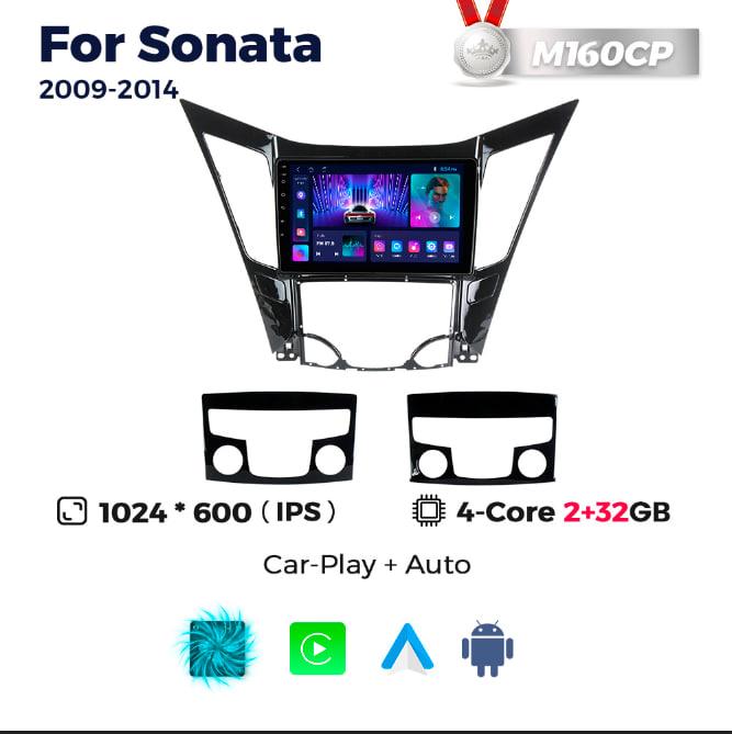 6525404248_shtatna-magnitola-hyundai Штатна магнітола Hyundai Sonata (YF) (2009-2014) M160 (2/32 Гб), HD (1024x600) GPS CarPlay - Зображення 1