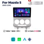 Штатна магнітола Mazda 5 (2005-2010) M160 (2/32 Гб), HD (1024x600) GPS CarPlay