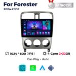 Штатна магнітола Subaru Forester 2 (SG) (2004-2008) M160 (2/32 Гб), HD (1024x600) GPS CarPlay