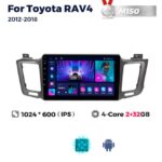 Штатна магнітола Toyota RAV4 4 (XA40) (2012-2018) M150 (2/32 Гб), HD (1024x600) GPS