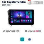 Штатна магнітола Toyota Tundra, Sequoia (2007-2013) M150 (2/32 Гб), HD (1024x600) GPS