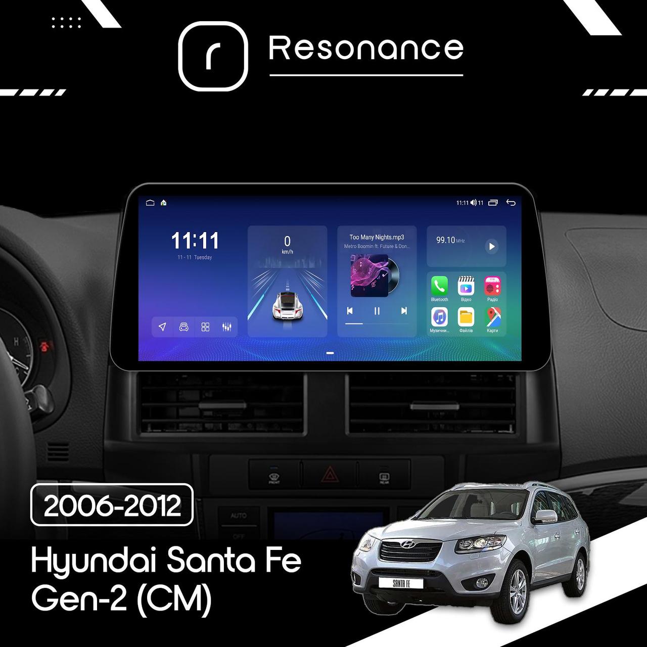 6907835490_magnitola-hyundai-santa Магнітола Hyundai Santa Fe 2 (CM) (2006-2012) Resonance Ultra M6 (7862) 6/128, 10.25" QLED, 360 (BMW Style) - Зображення 1