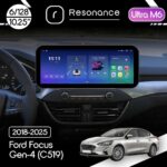 Магнітола Ford Focus 4 (2018-2025) Resonance Ultra M6 (7862) 6/128, 10.25" QLED, 360 (Benz Style)