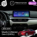 Магнітола Mazda 6 (Atenza) Gen-3 (GJ, GL) (2015-2017) [High] Resonance Ultra M4 (7862) 4/32, 12.3" QLED, 360 (Benz Style)